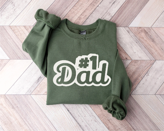 Fathers Day Dad Sweatshirt, Gift for Dad, First Fathers Day Sweatshirt, Vintage Daddy Sweatshirt