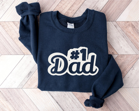 Fathers Day Dad Sweatshirt, Gift for Dad, First Fathers Day Sweatshirt, Vintage Daddy Sweatshirt