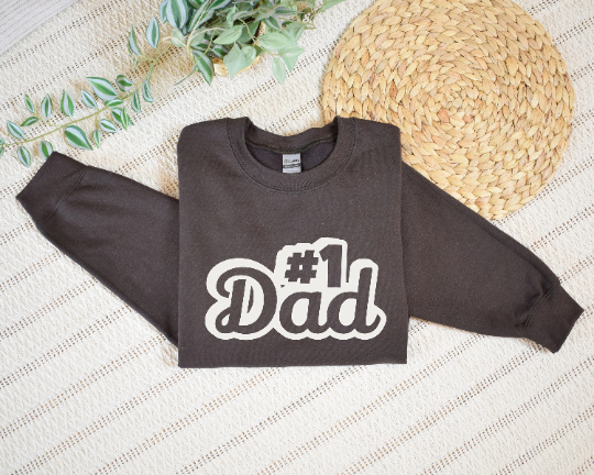 Fathers Day Dad Sweatshirt, Gift for Dad, First Fathers Day Sweatshirt, Vintage Daddy Sweatshirt