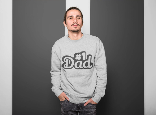 Fathers Day Dad Sweatshirt, Gift for Dad, First Fathers Day Sweatshirt, Vintage Daddy Sweatshirt