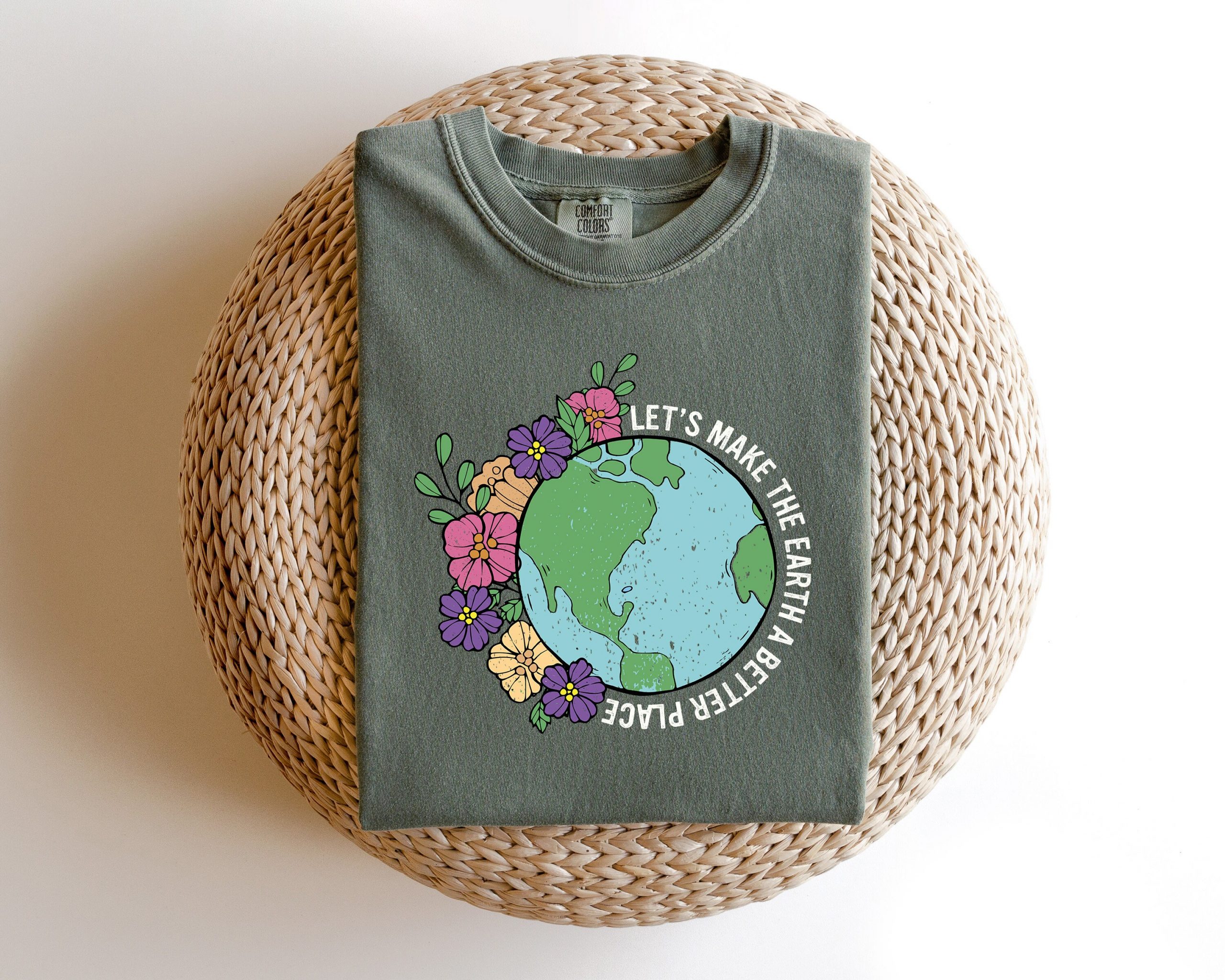 Comfort Colors Let's Make the Earth a Better Place Earth Day Shirt, Environmental Shirt, Planet Shirt, Awareness Shirt