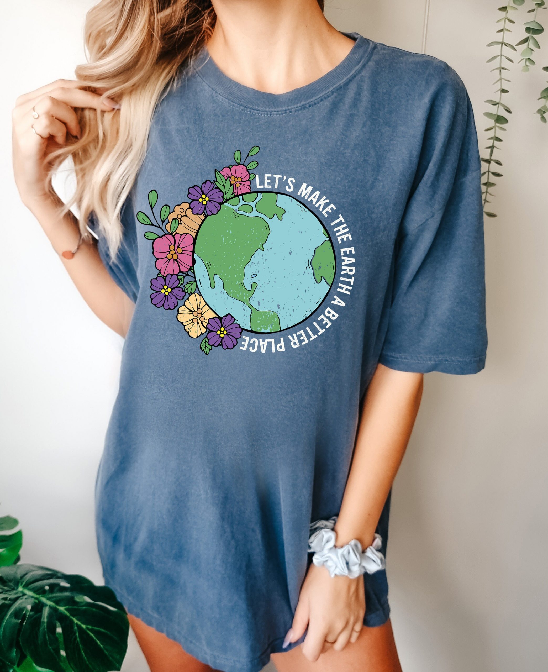 Comfort Colors Let's Make the Earth a Better Place Earth Day Shirt, Environmental Shirt, Planet Shirt, Awareness Shirt