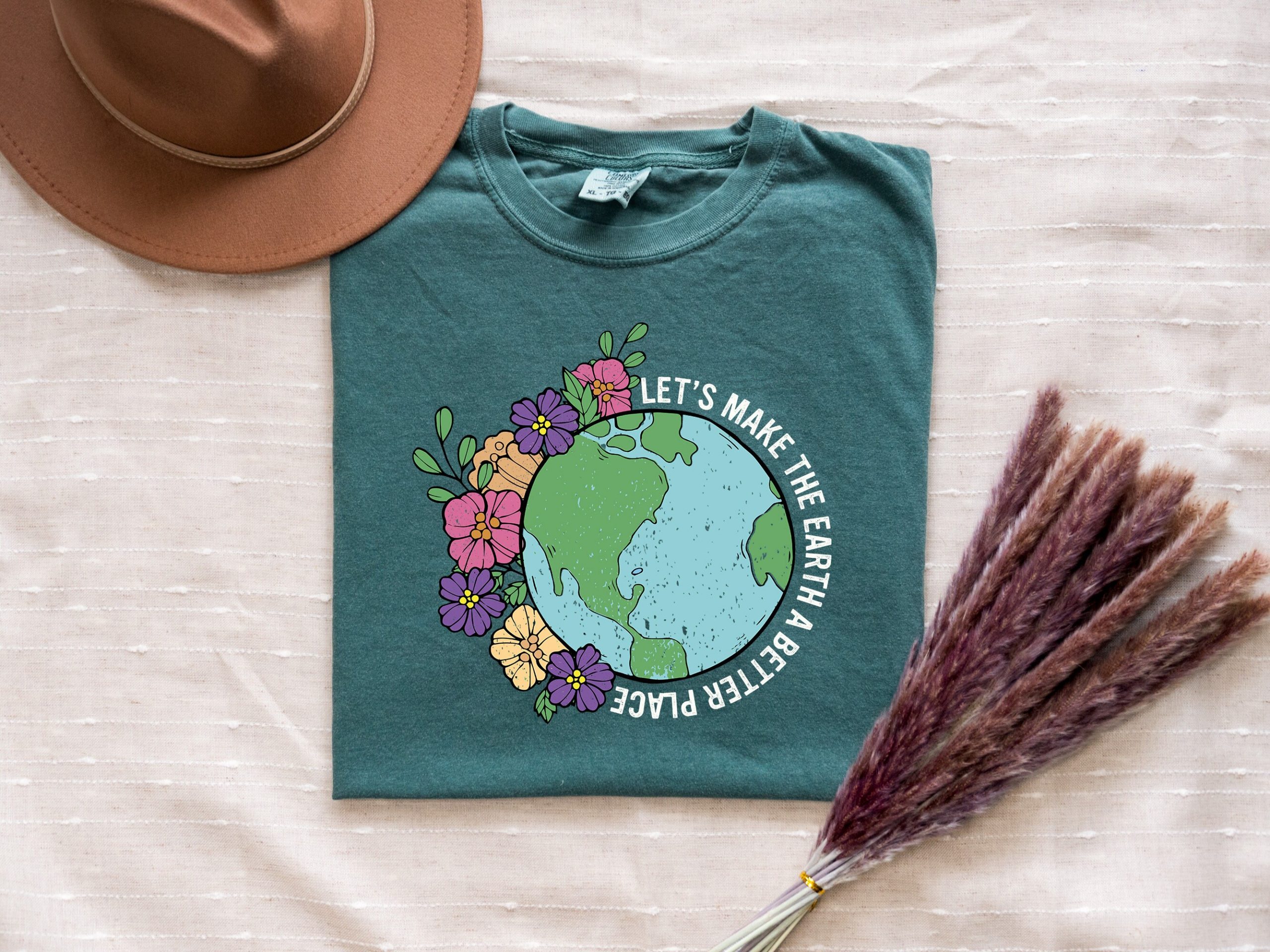 Comfort Colors Let's Make the Earth a Better Place Earth Day Shirt, Environmental Shirt, Planet Shirt, Awareness Shirt