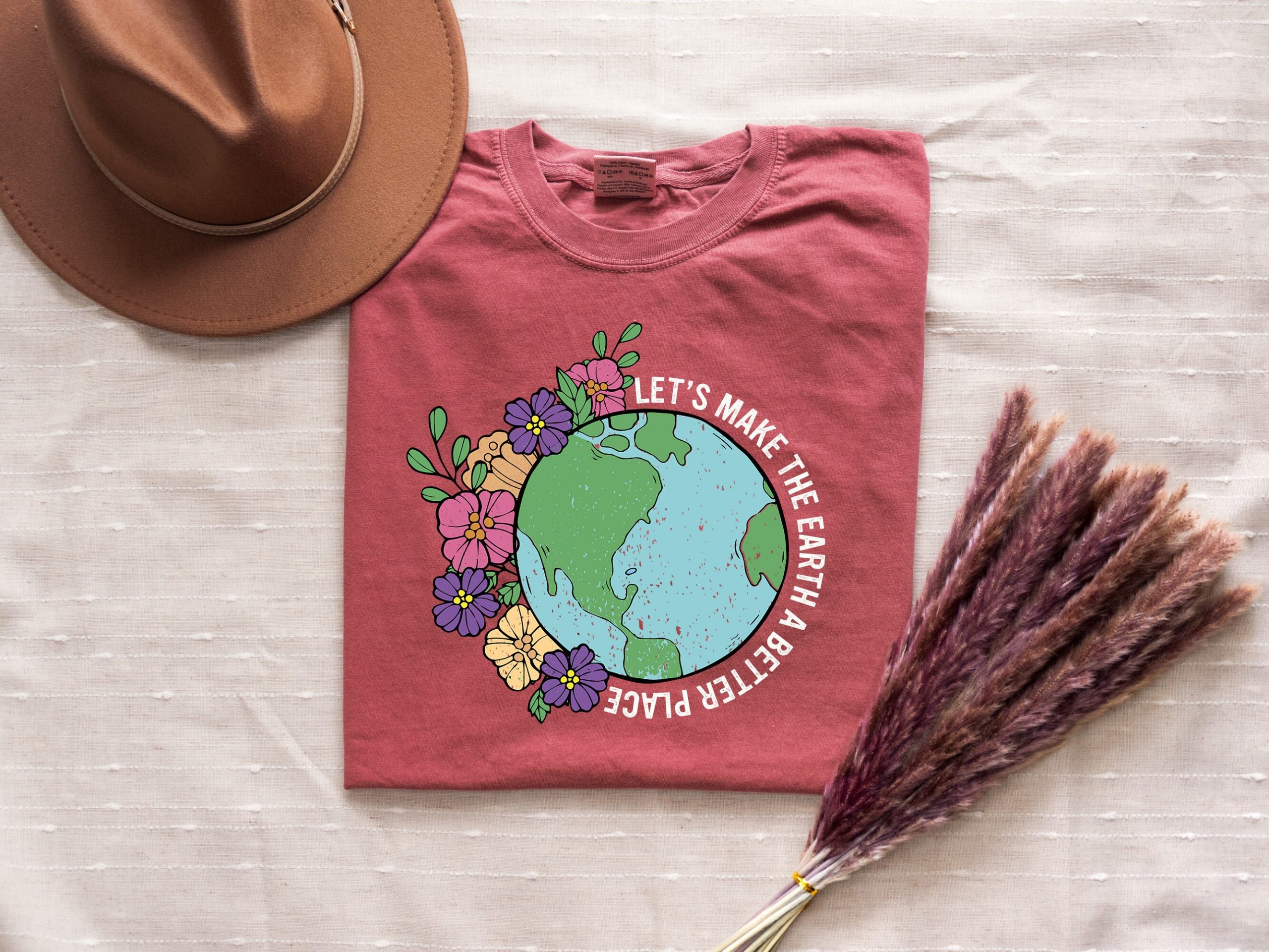 Comfort Colors Let's Make the Earth a Better Place Earth Day Shirt, Environmental Shirt, Planet Shirt, Awareness Shirt