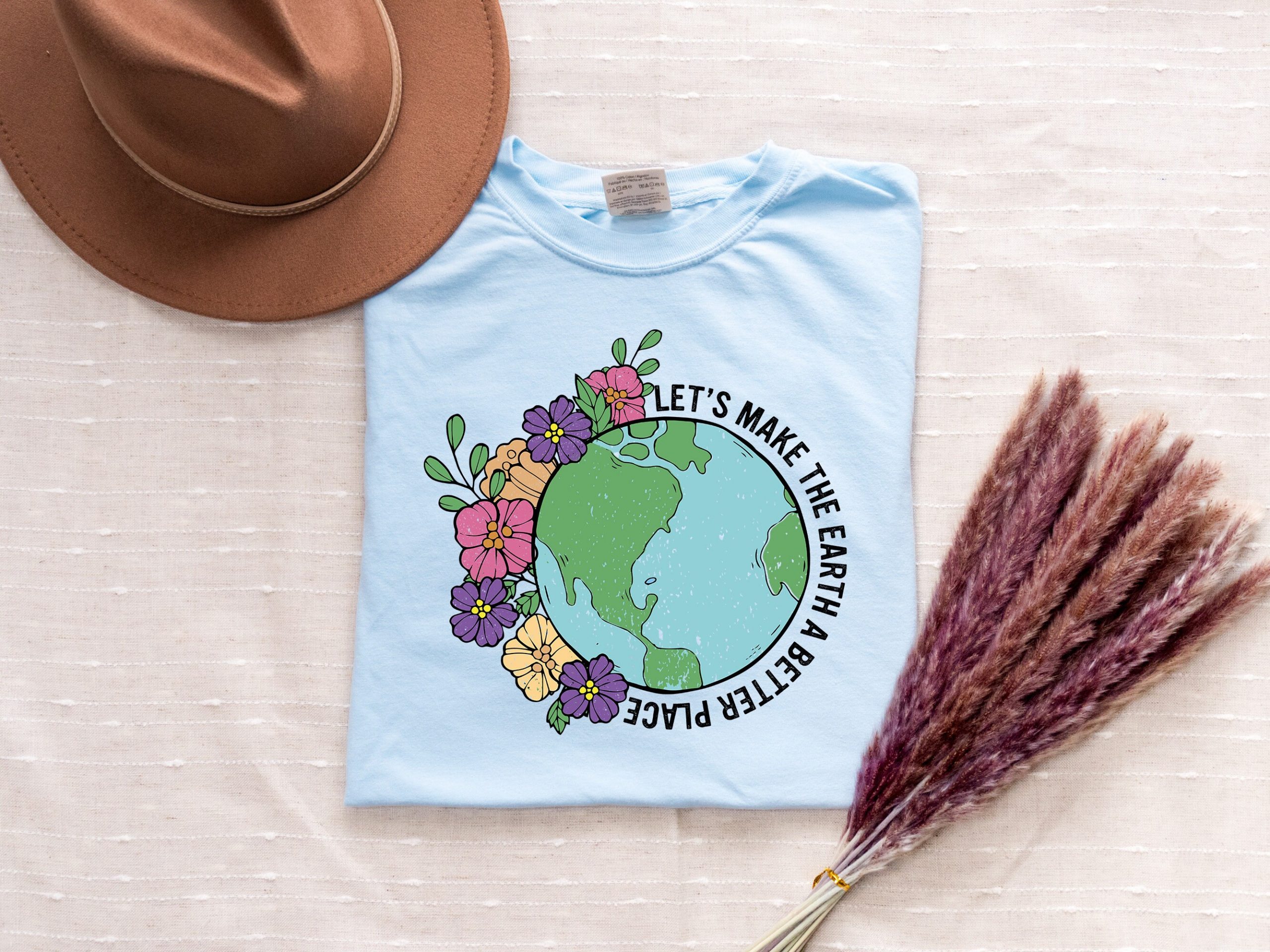 Comfort Colors Let's Make the Earth a Better Place Earth Day Shirt, Environmental Shirt, Planet Shirt, Awareness Shirt