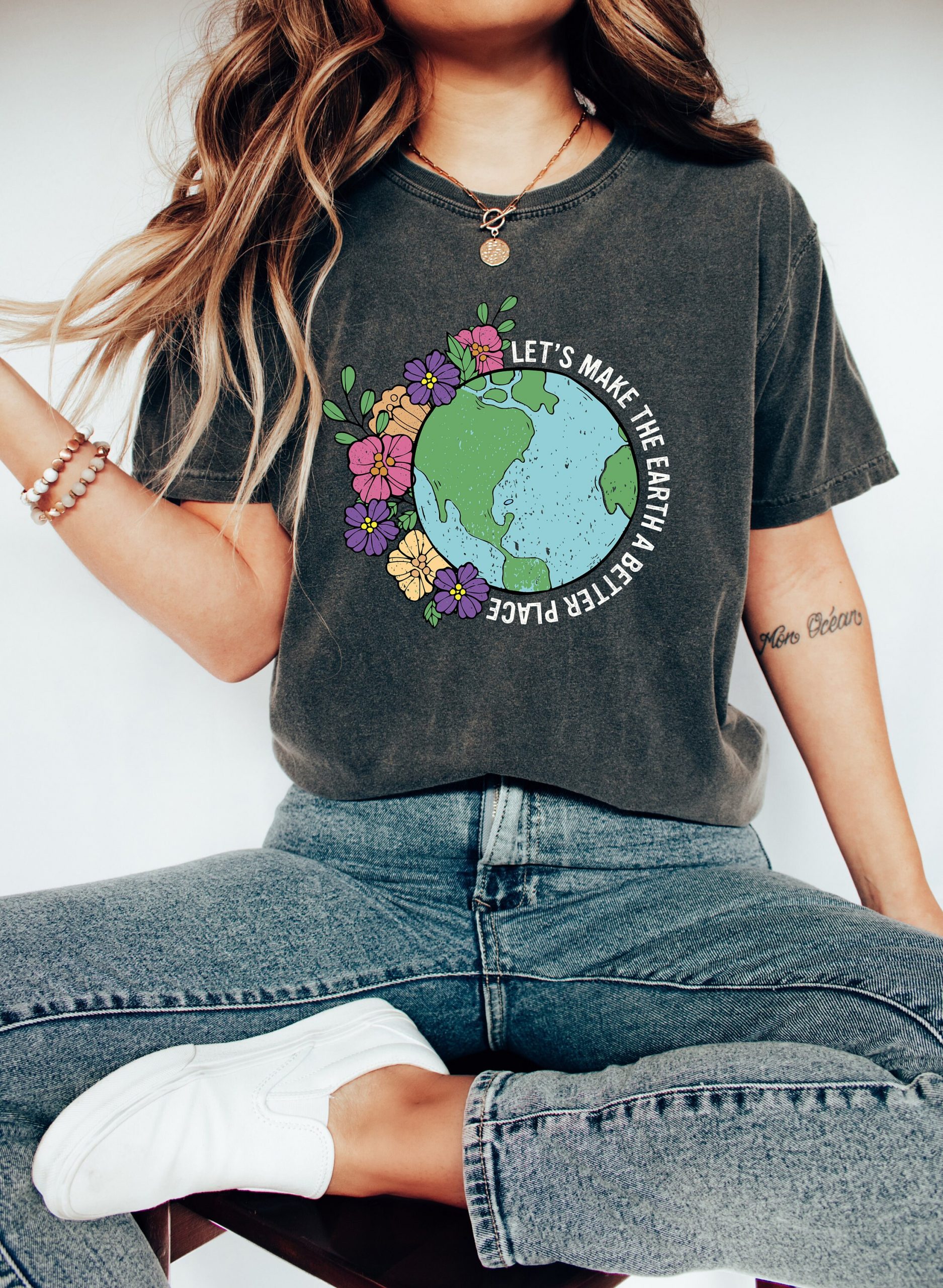 Comfort Colors Let's Make the Earth a Better Place Earth Day Shirt, Environmental Shirt, Planet Shirt, Awareness Shirt