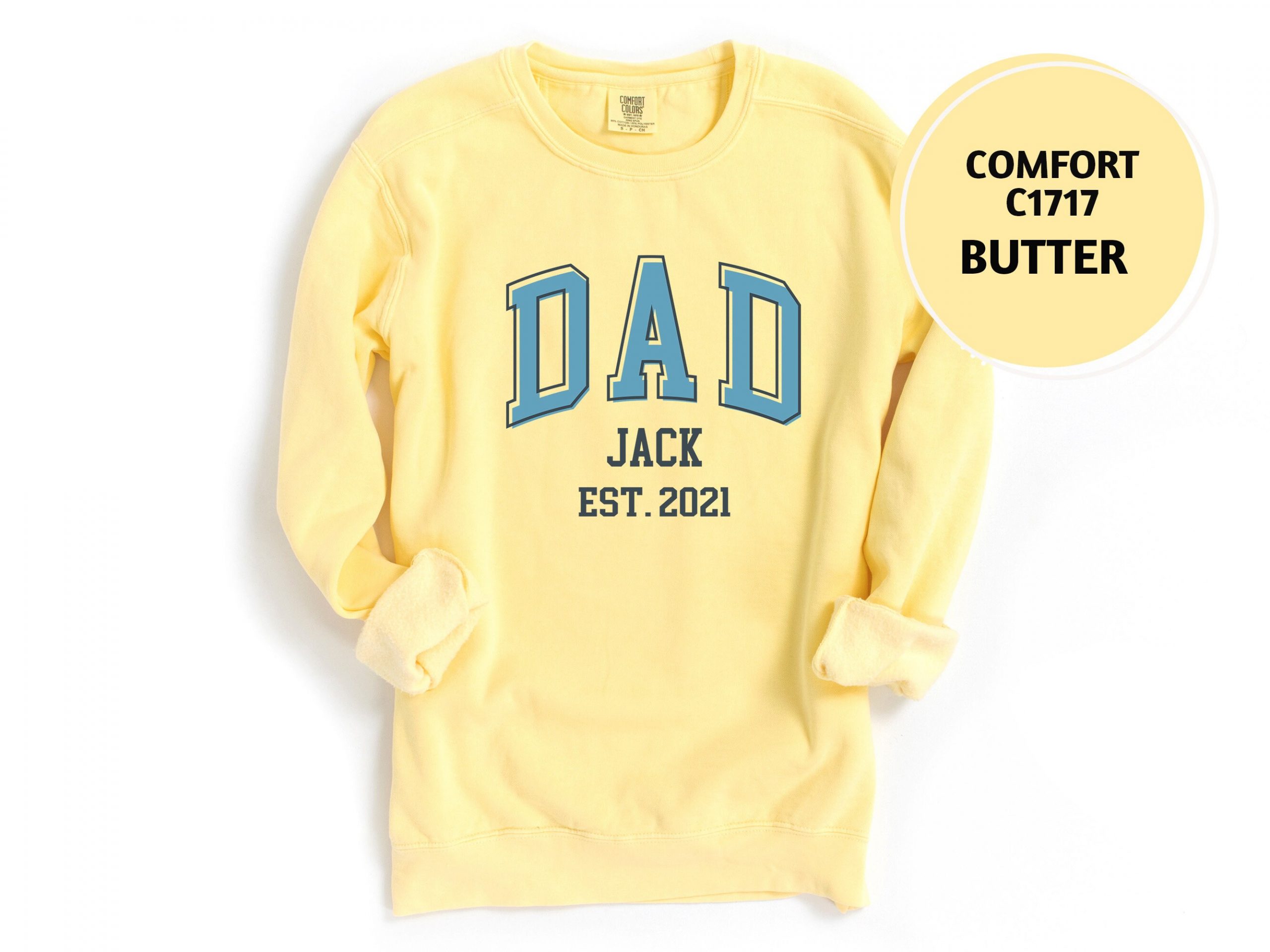 Personalized Fathers Day Dad Sweatshirt, Gift for Dad, Best Fathers Day Gift Sweatshirt, Custom Daddy Sweatshirt