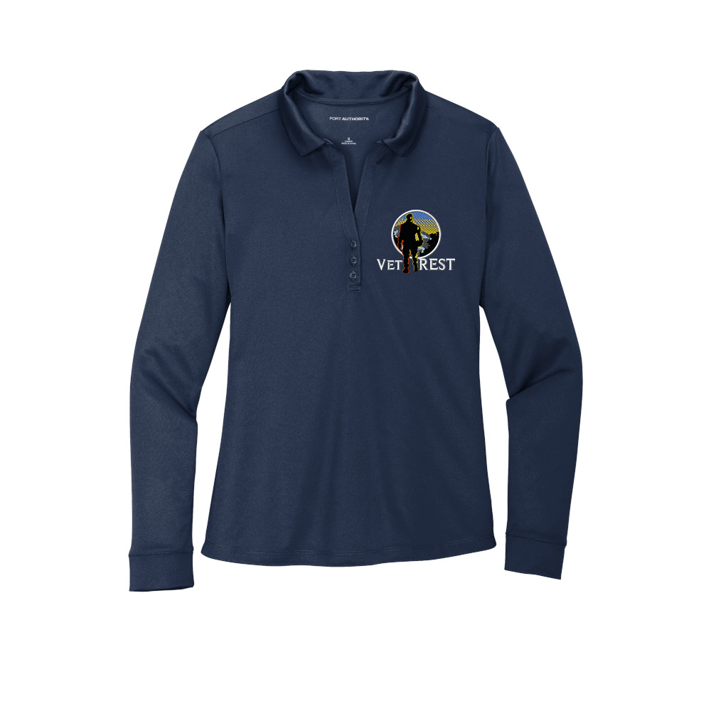 Vet Rest Long Sleeve Polo For Ladies