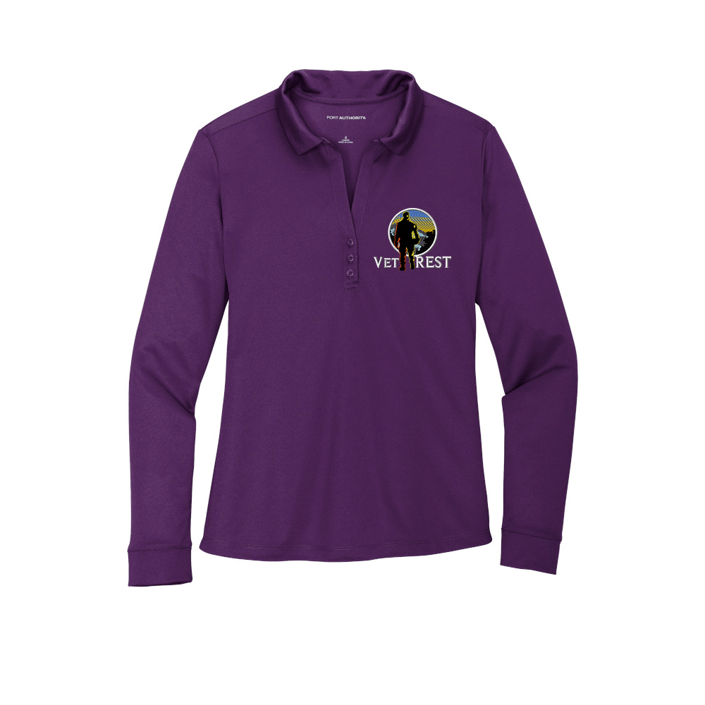 Vet Rest Long Sleeve Polo For Ladies