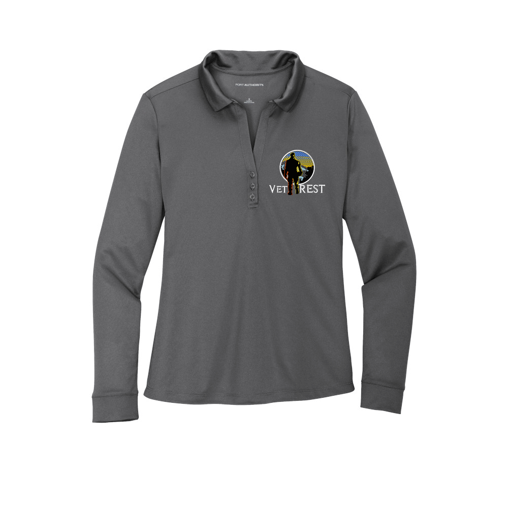 Vet Rest Long Sleeve Polo For Ladies