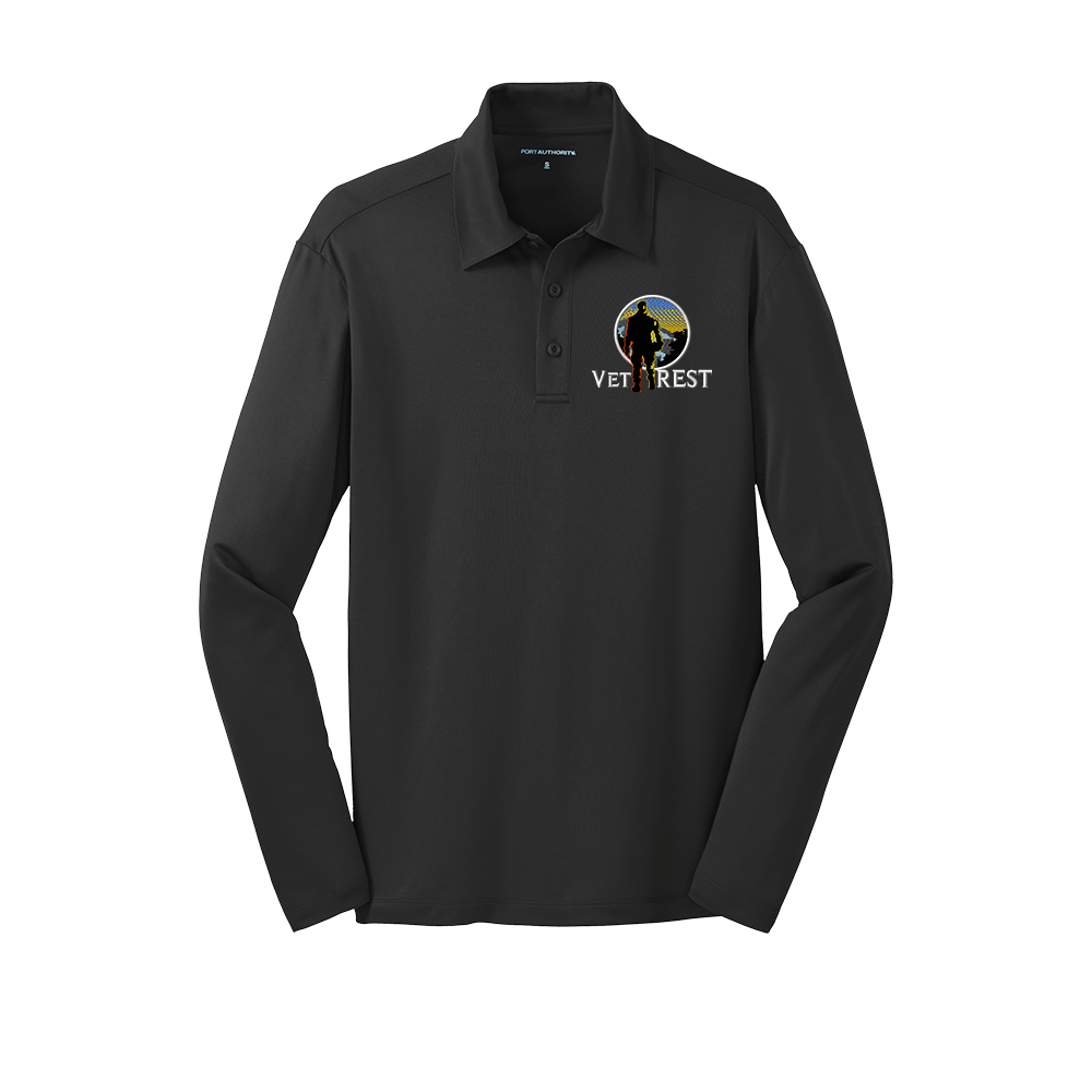 Vet Rest Long Sleeve Polo For Men